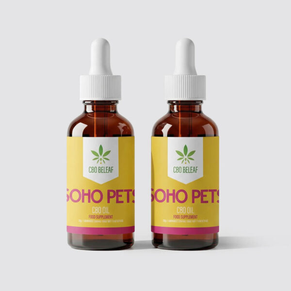 2x10ml Soho For Pets CBD Oil